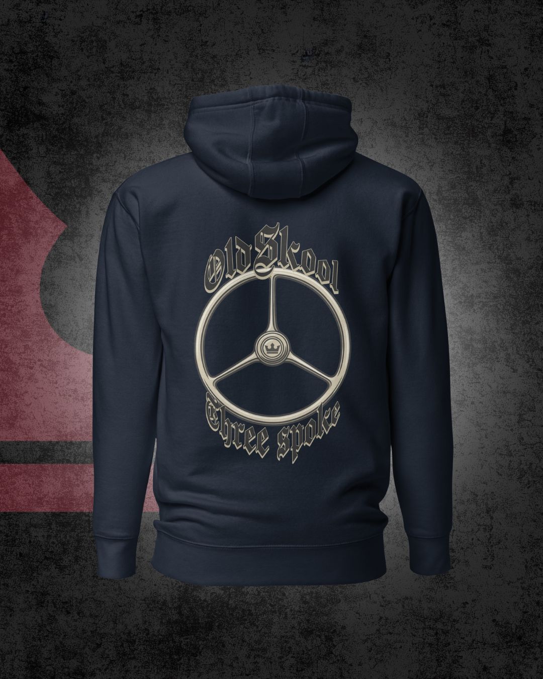 Old School Dreispeichen-Hoodie