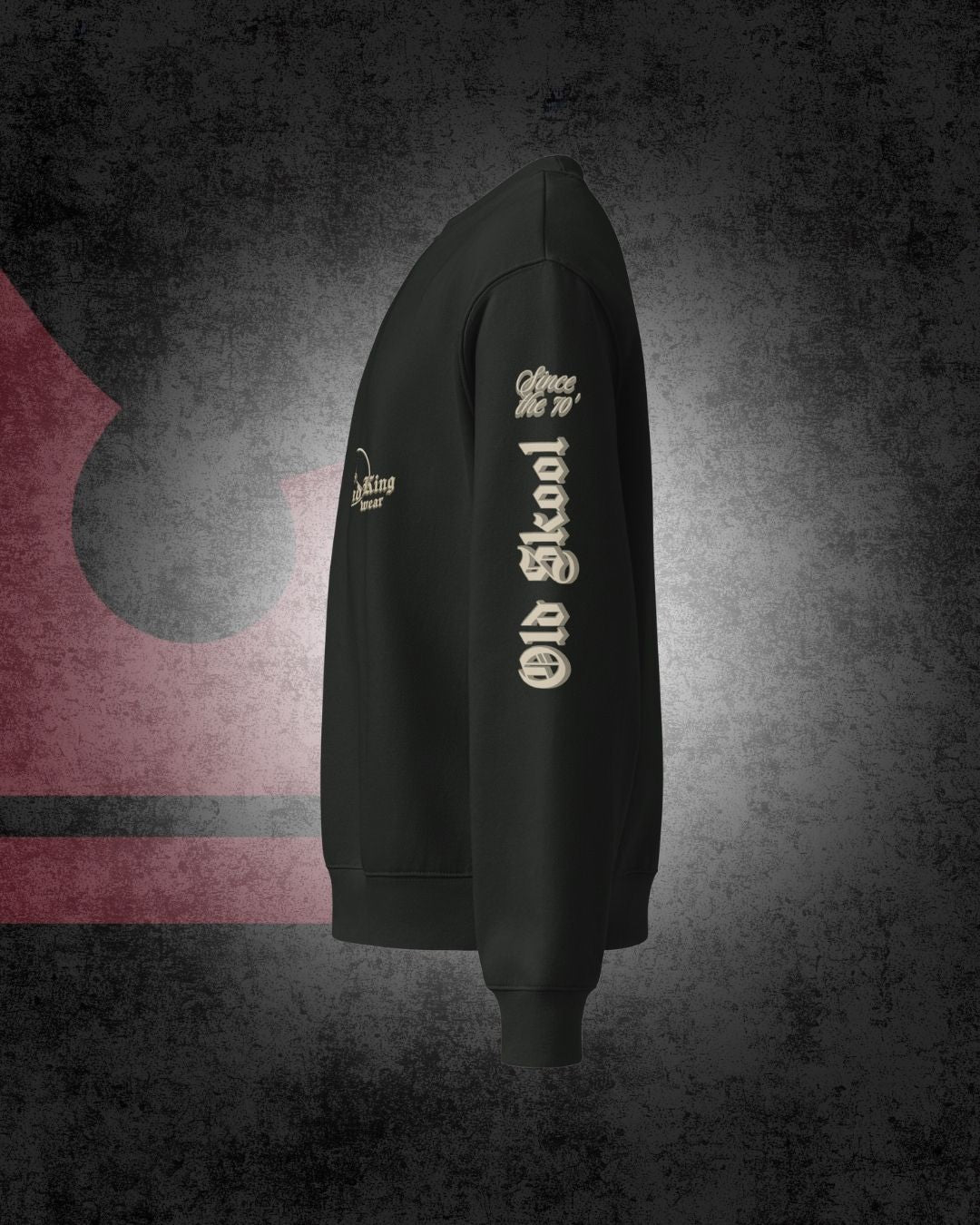 Oldskool Dreispeichen-Sonderedition Oversize-Pullover