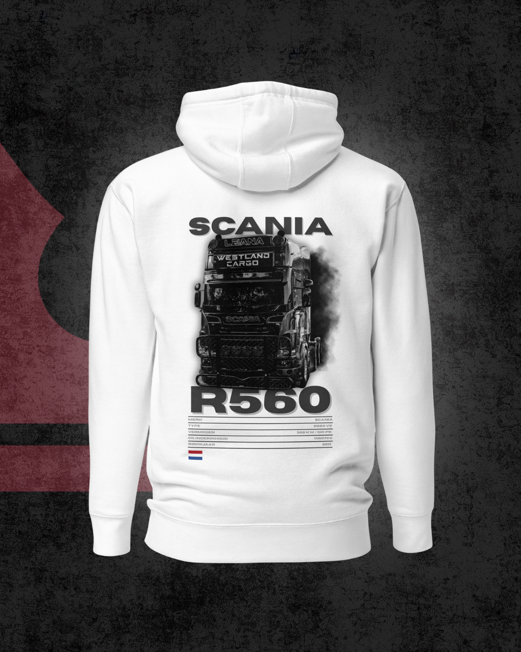 Scania R560 Black Smoke Edition Hoodie