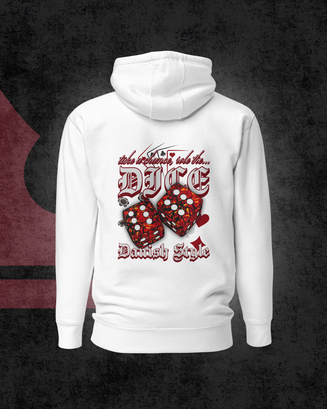Danish Dice Hoodie Red