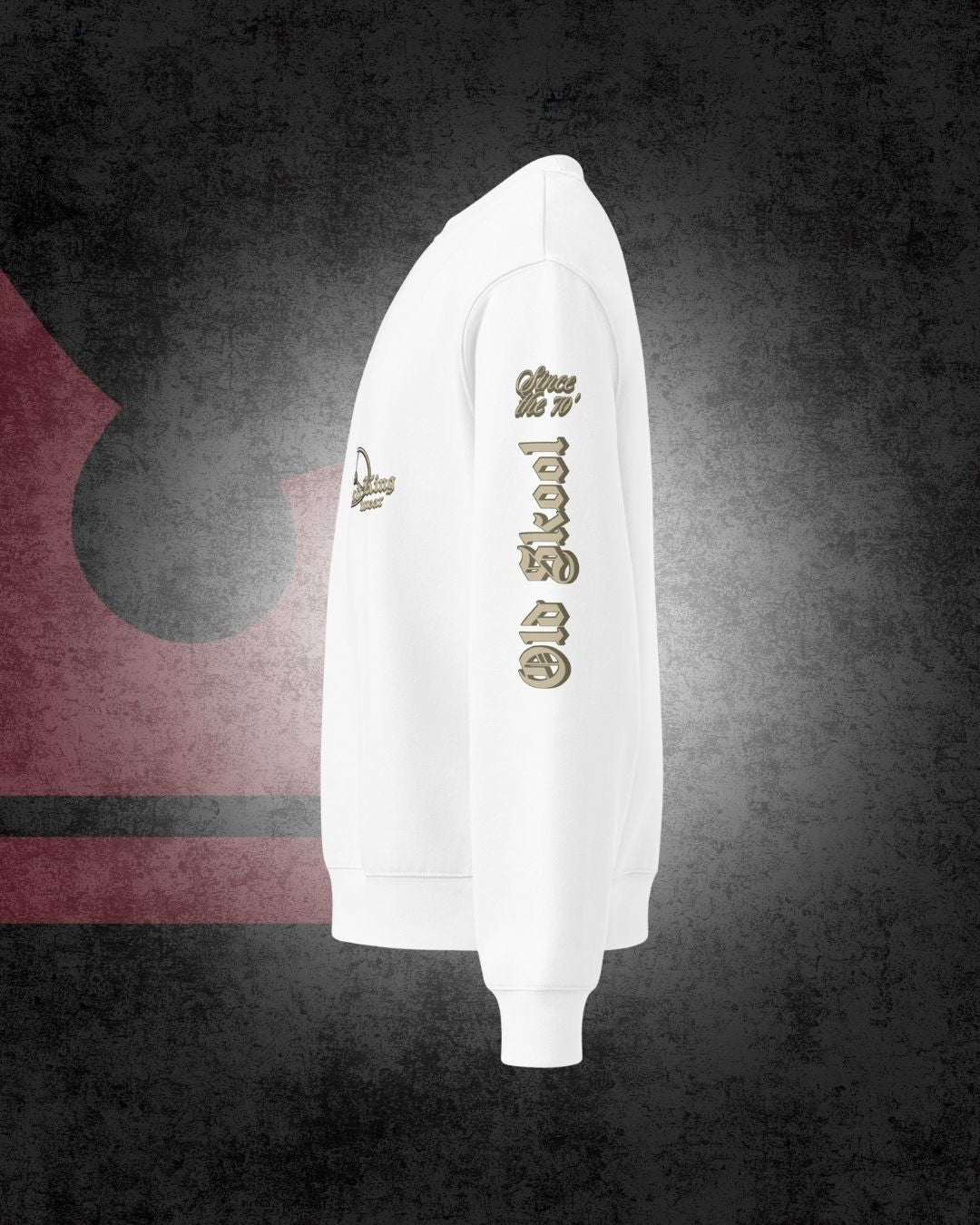 Oldskool Dreispeichen-Sonderedition Oversize-Pullover