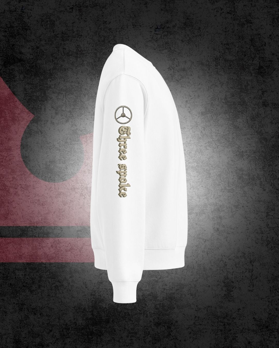 Oldskool Dreispeichen-Sonderedition Oversize-Pullover