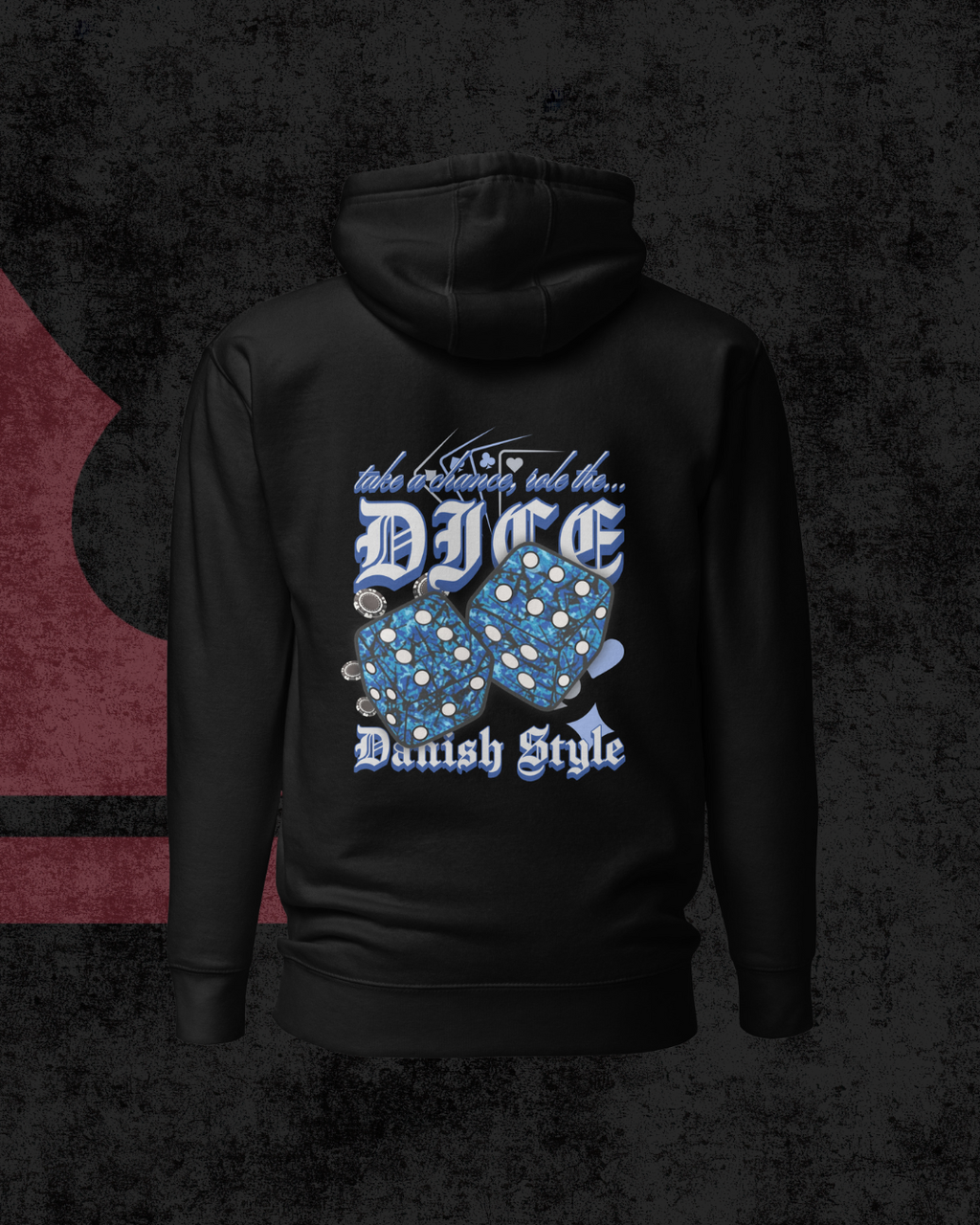 Danish Dice Hoodie blue