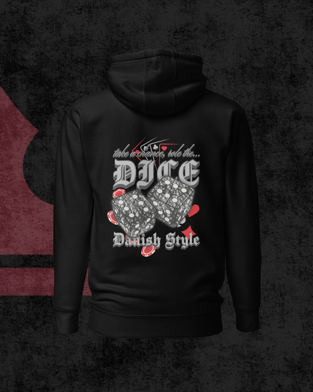 Danish Dice Hoodie grey