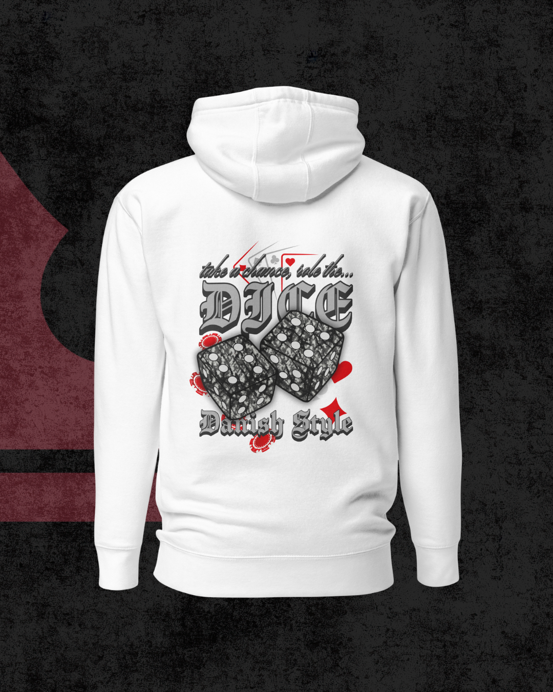 Danish Dice Hoodie grey