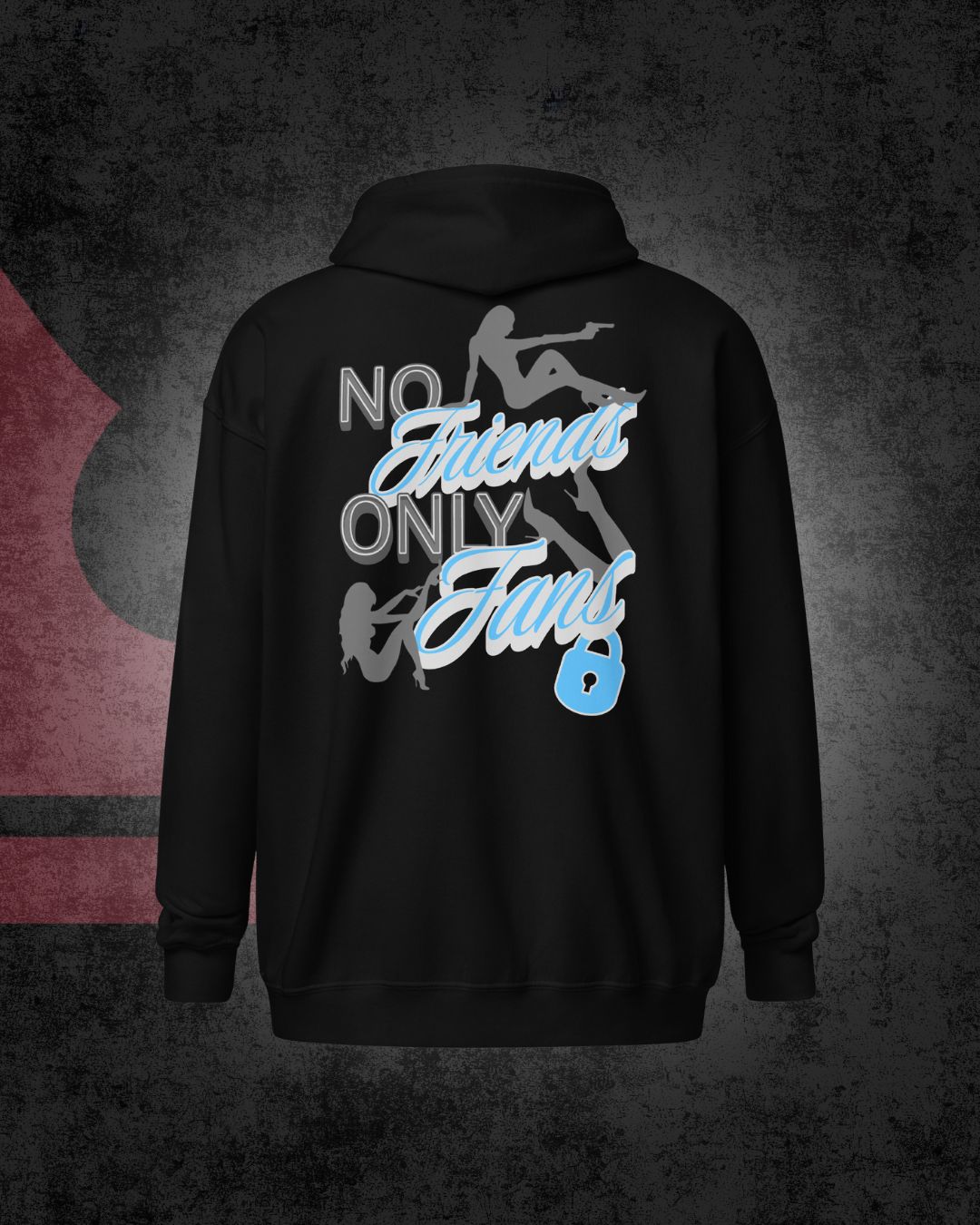 No Friends Only Fans Zip Hoodie