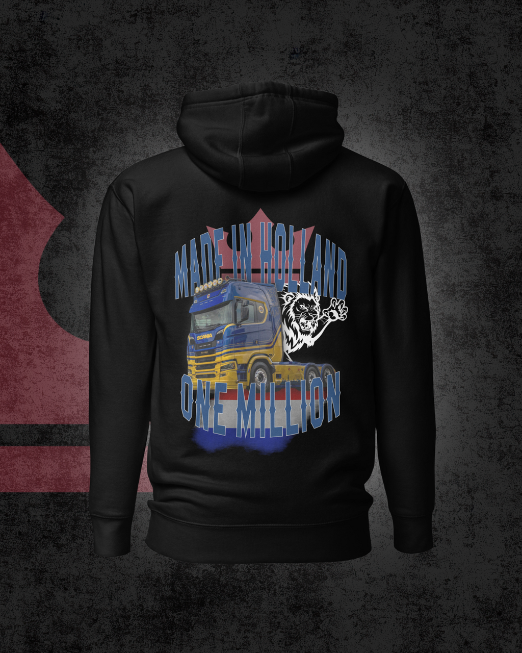 One million scania edition hoodie - zwart
