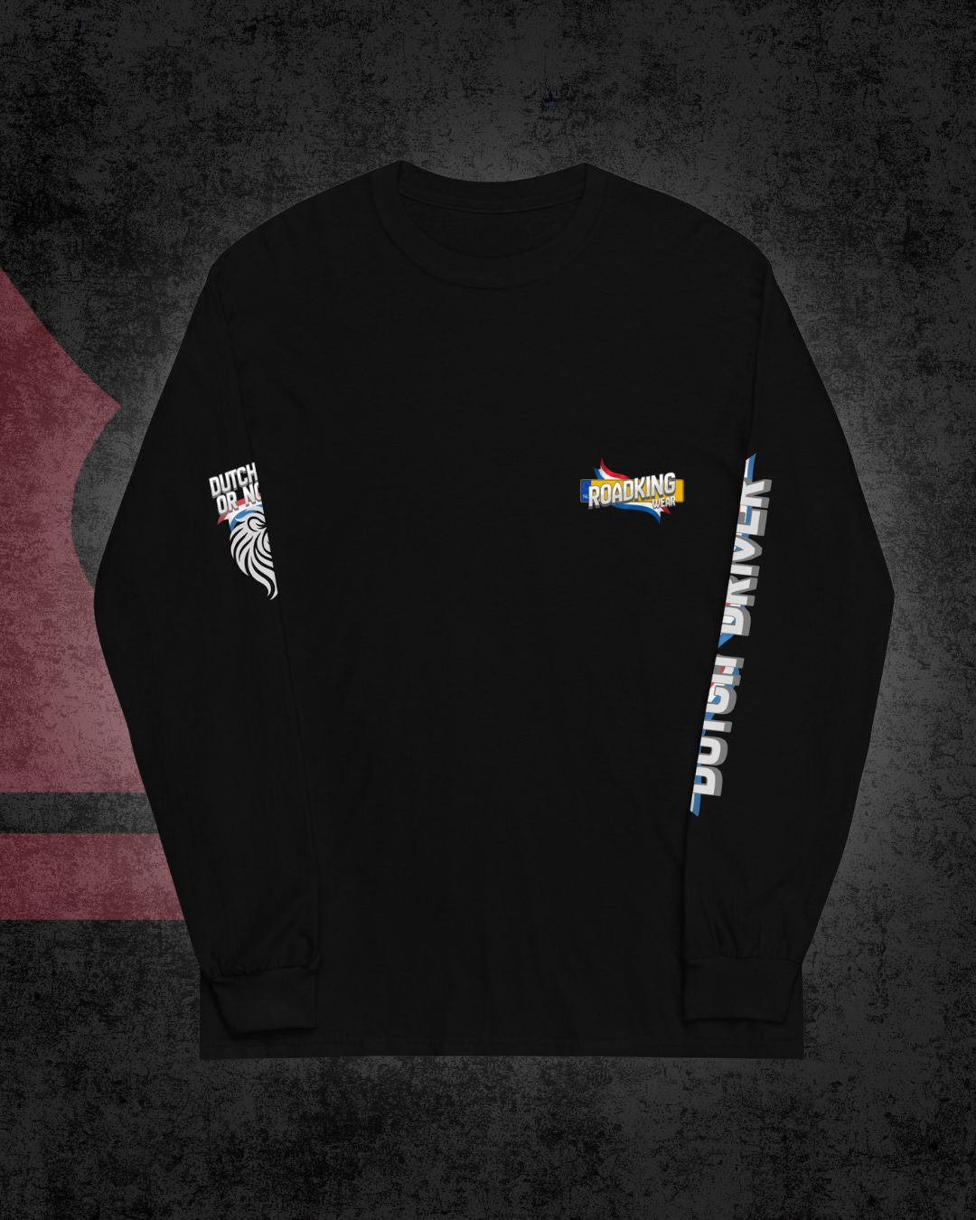 Langarm-T-Shirt mit niederländischem Fahrermotiv