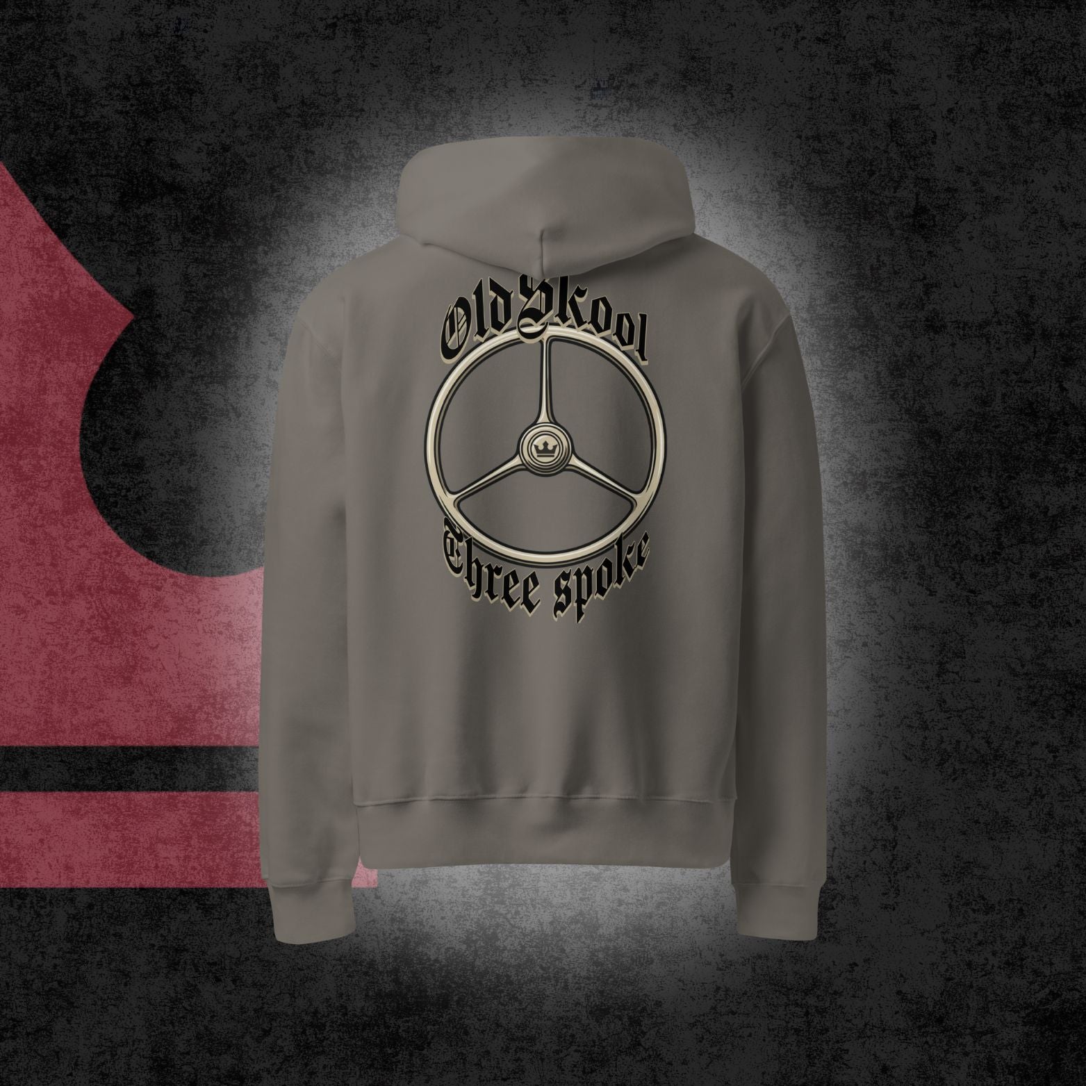 Oldskool three spoke oversized hoodie