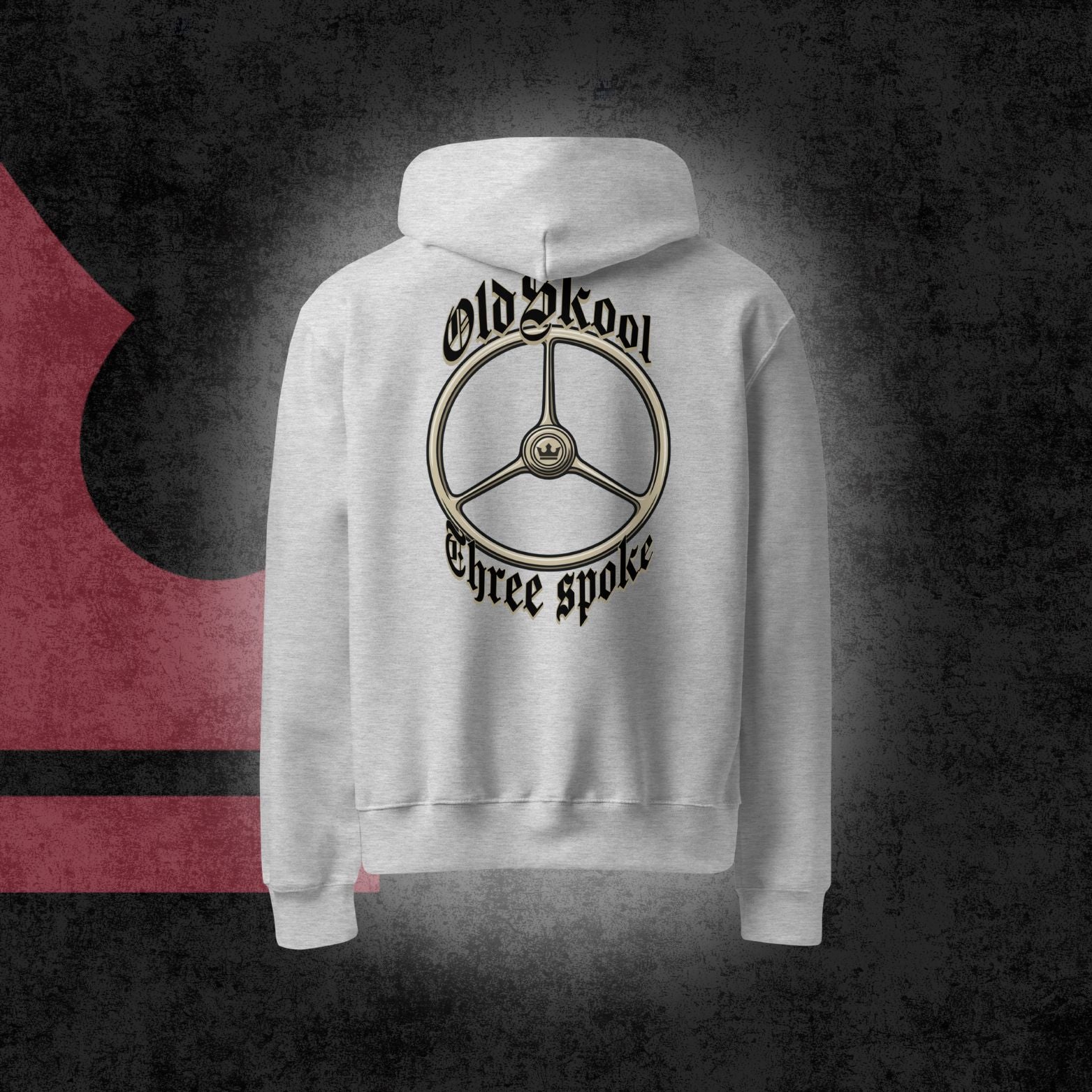 Oldskool three spoke oversized hoodie