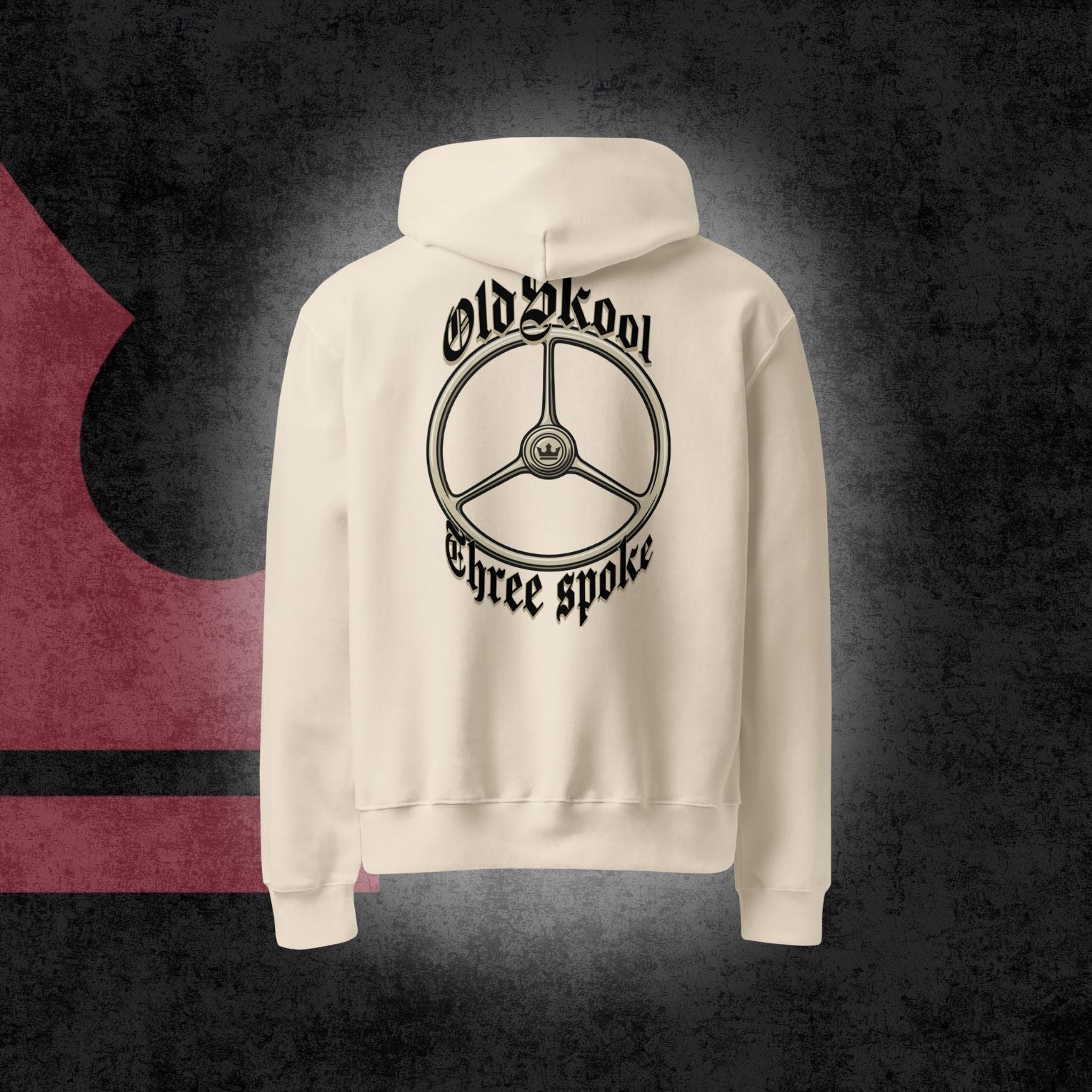 Oldskool three spoke oversized hoodie