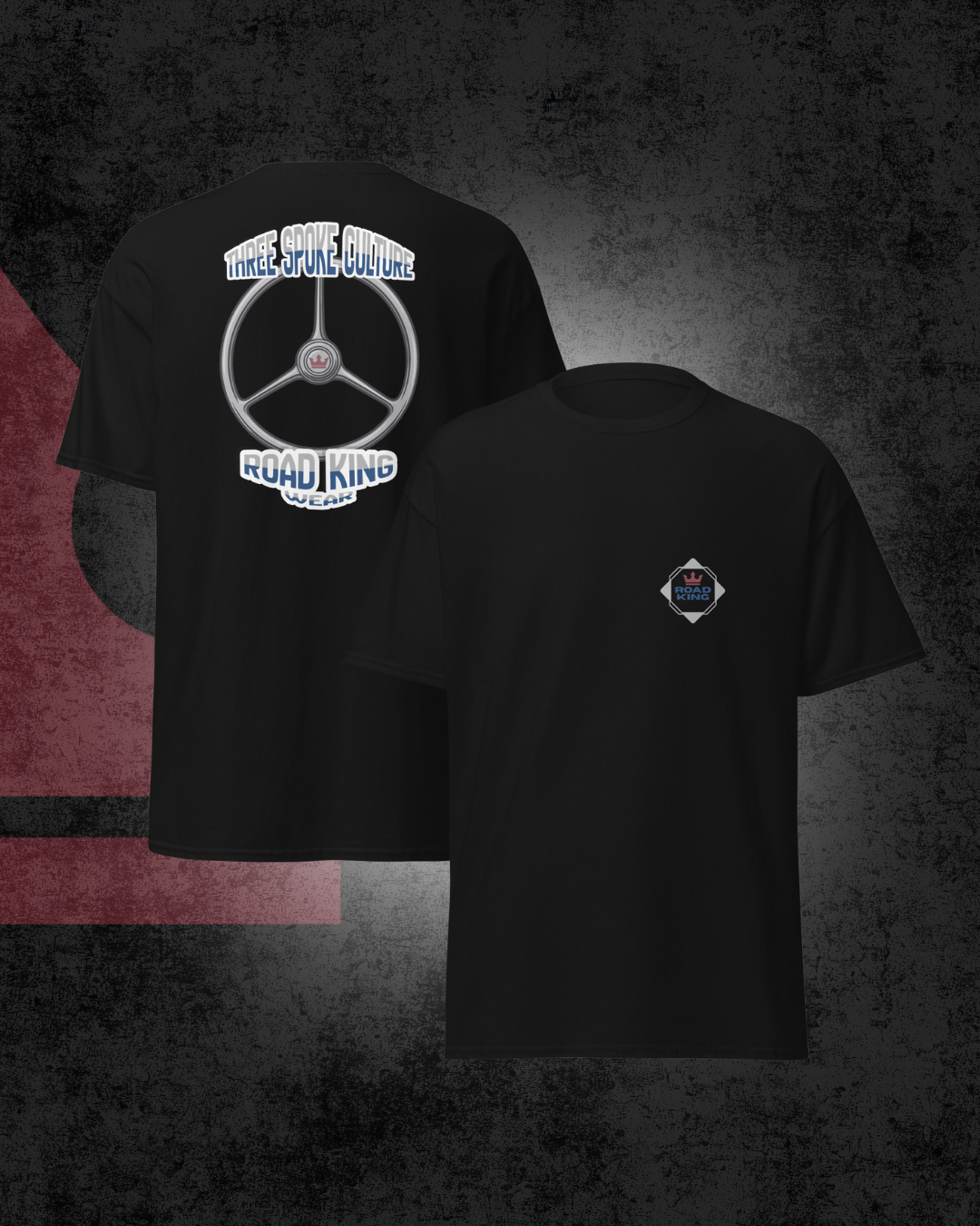 Road King 3-Spoke T-Shirt - Black