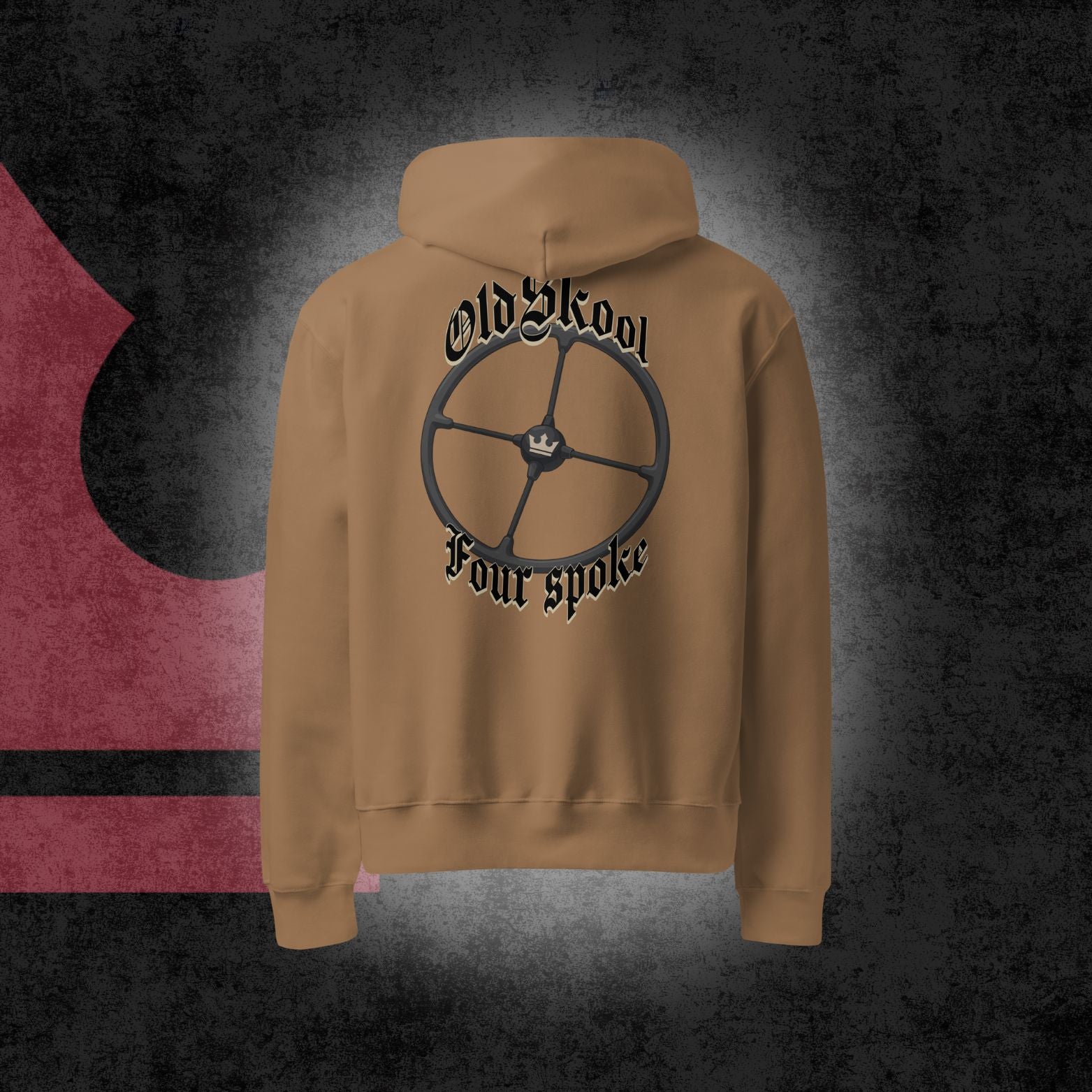 Oldskool four spoke oversized hoodie