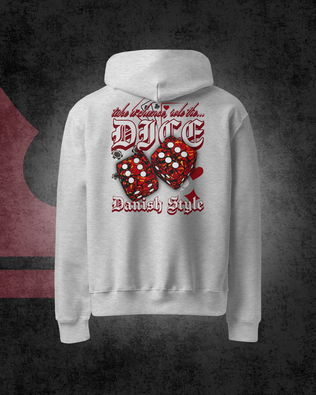 Danish Dice Oversized hoodie Red