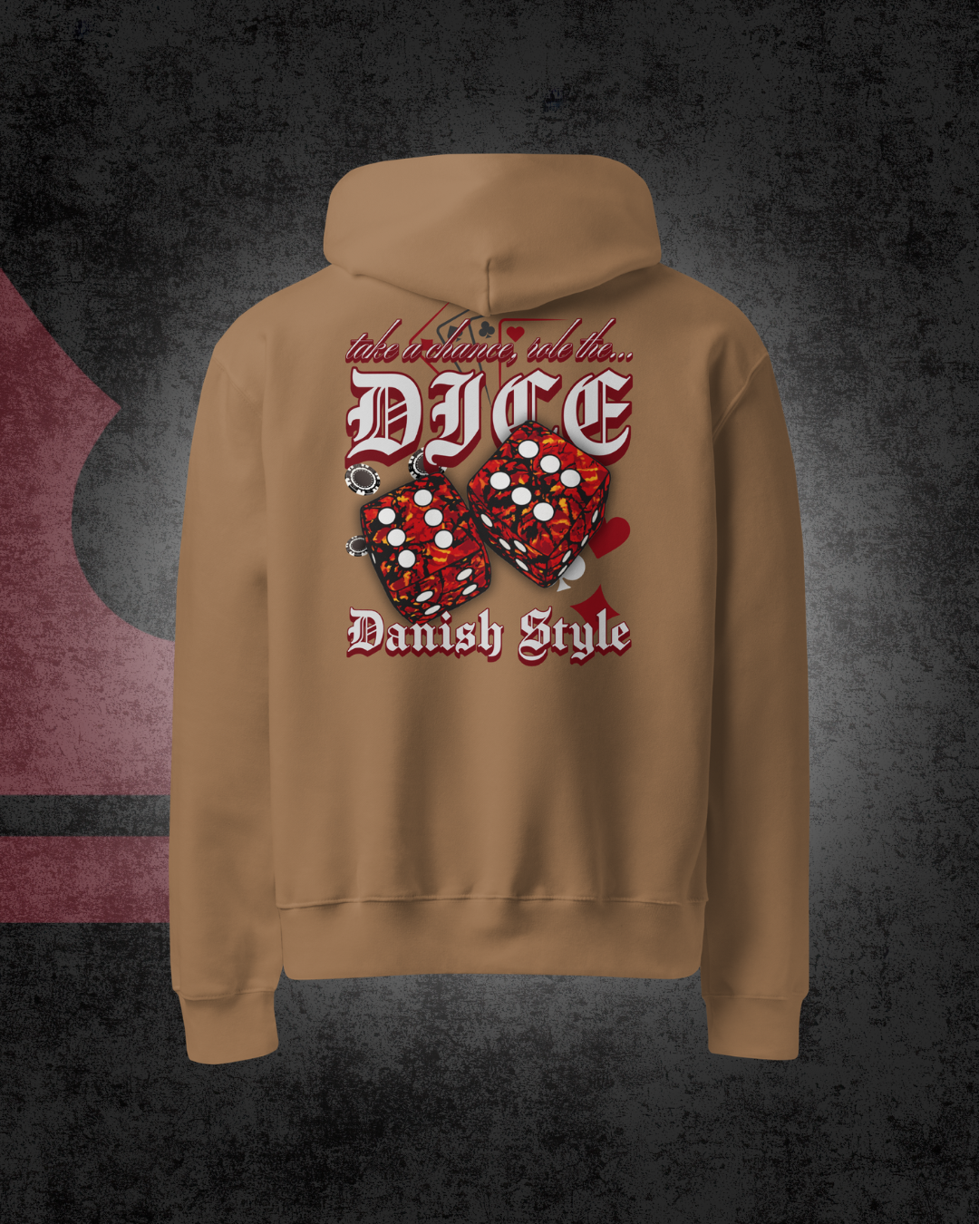 Danish Dice Oversized hoodie Red