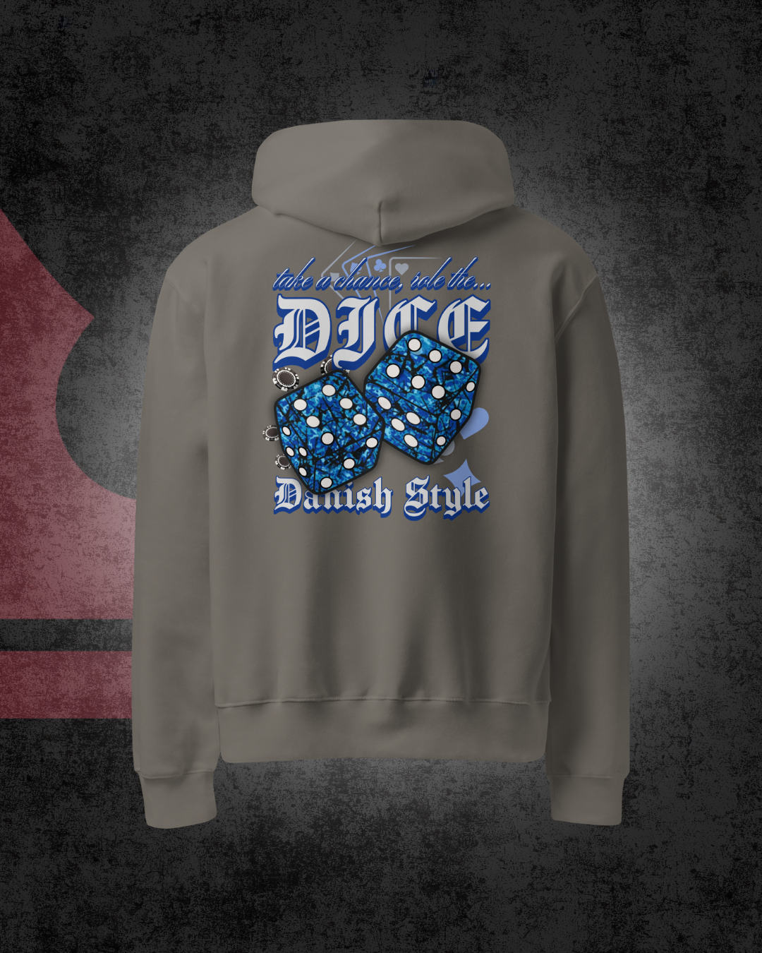Danish Dice Oversized hoodie Blue