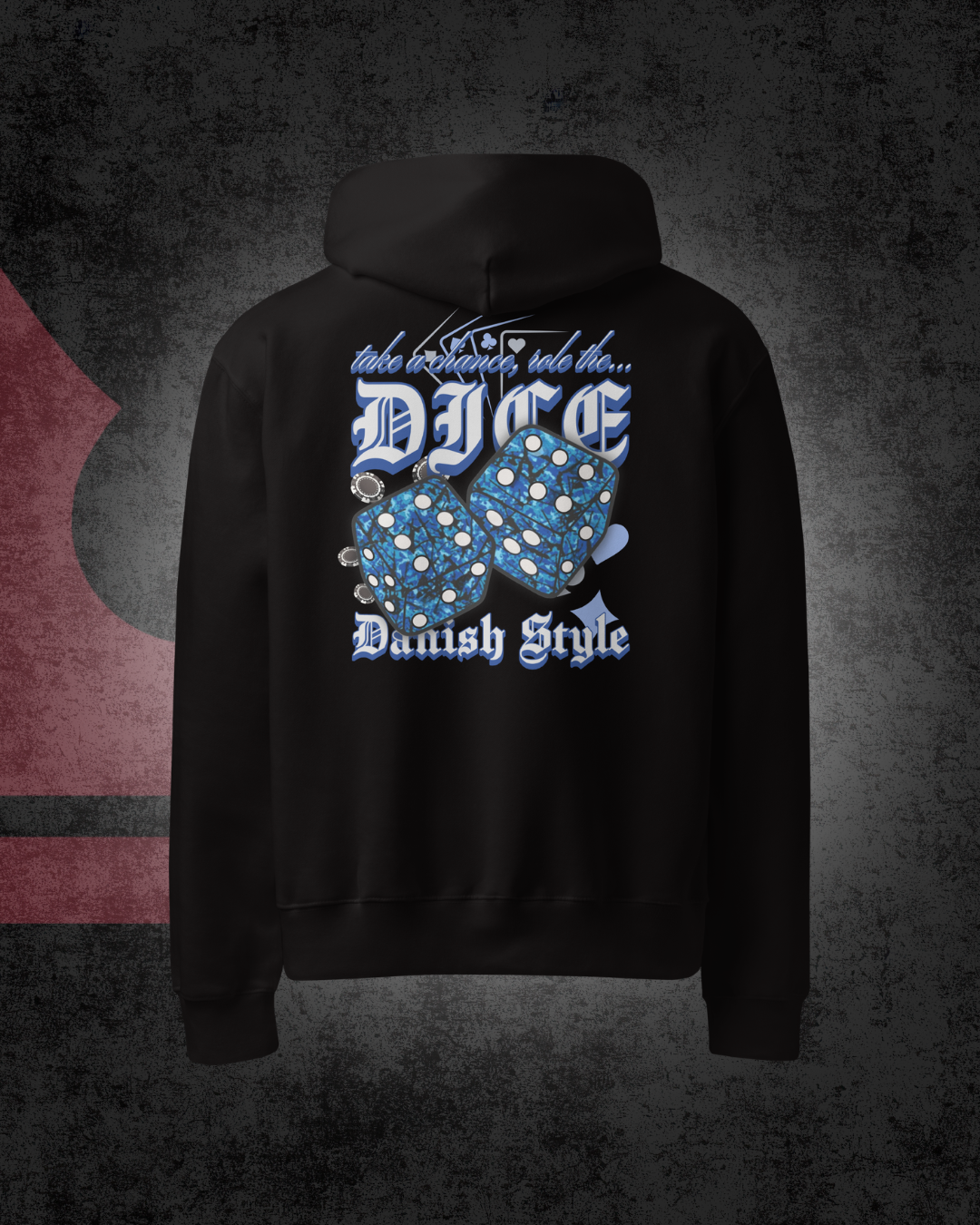 Danish Dice Oversized hoodie Blue