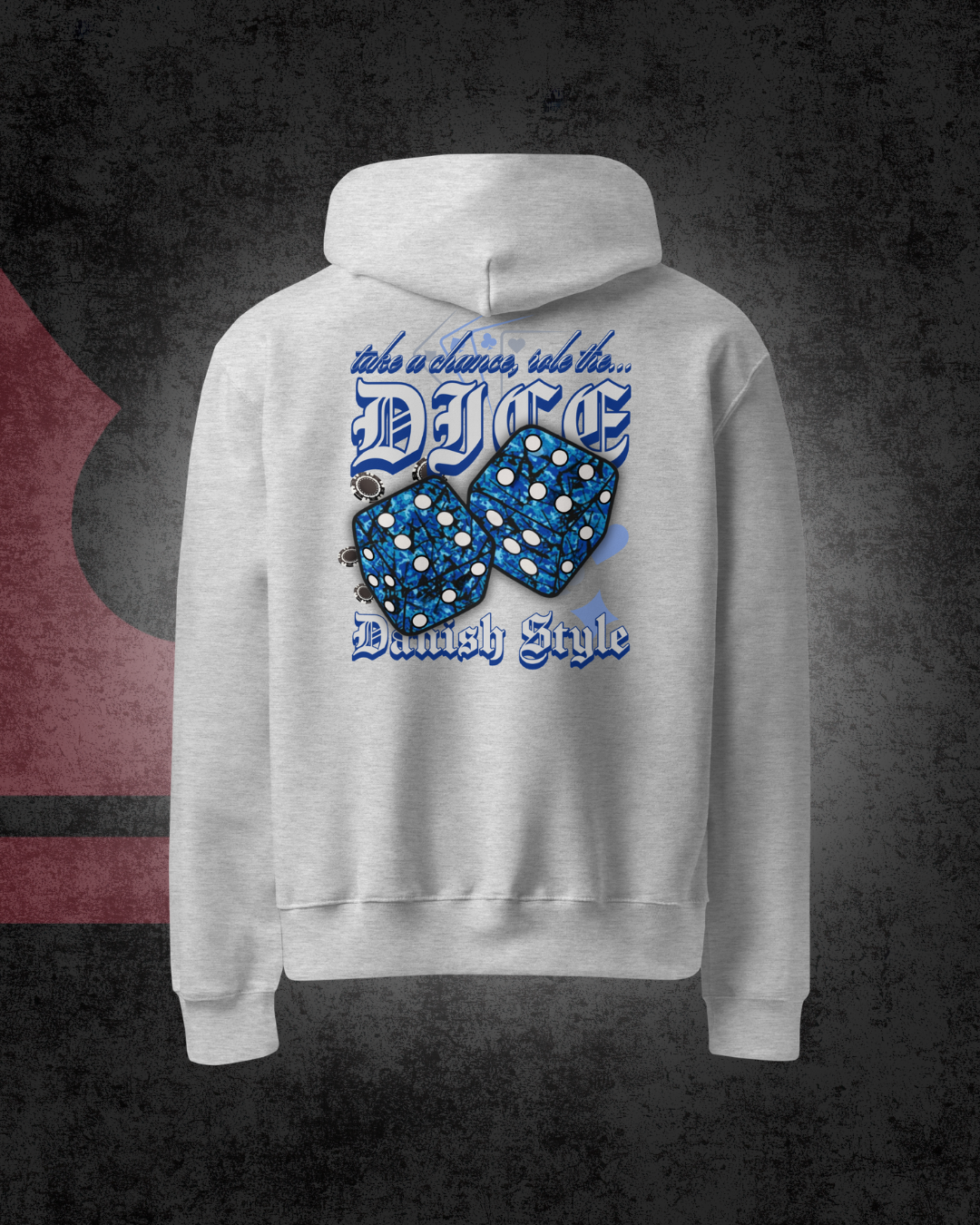 Danish Dice Oversized hoodie Blue