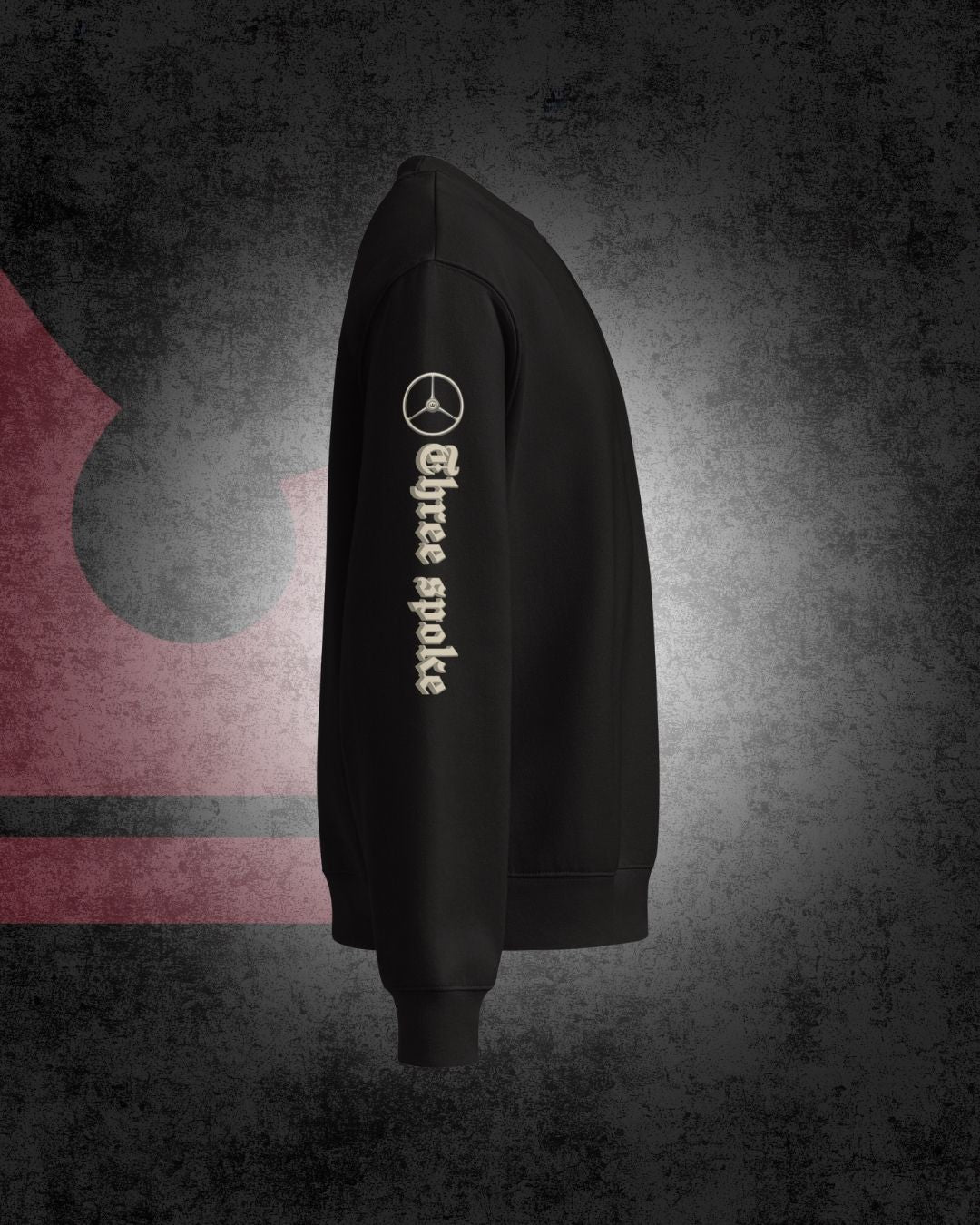 Oldskool Dreispeichen-Sonderedition Oversize-Pullover